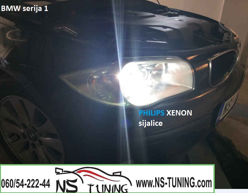 bmw e87 serija 1 xenon farovi svetla h7 sijalica philips ugradnja novi sad tuning